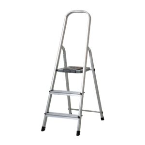 Escalera tubular 3 peldaños aluminio