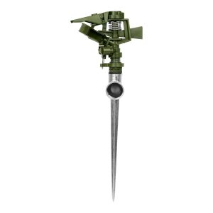 Aspersor verde plástico estaca de 11" Pretul