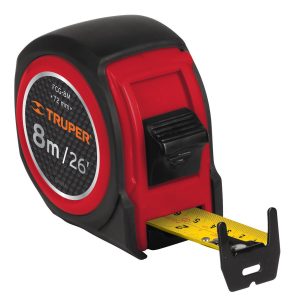 Flexómetro compacto con grip 8 m cinta 25 mm