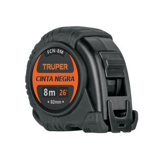 Flexómetro Cinta Negra 8 m cinta 27 mm Truper