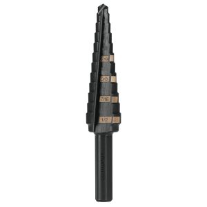 Broca escalonada óxido negro 13 escalones 1/8" a 1/2 Truper