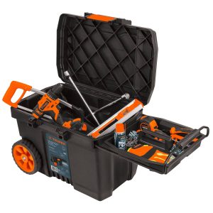 Caja para herramienta de 23" con ruedas y mango telescópico
