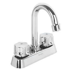 Mezcladora plástica 4" cuello tipo bar para lavabo standard