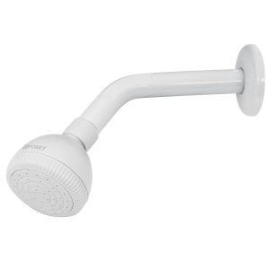 Regadera plástica redonda 2-1/2" blanca Foset