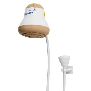 Regadera eléctrica de 4 temperaturas 5-3/8" Beige Foset