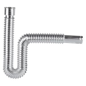 Céspol flexible p/lavabo y fregadero polipropileno cromo