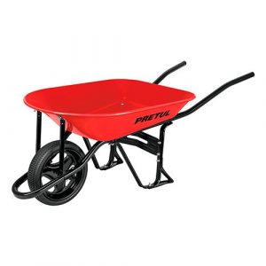 Carretilla 4.5 Ft3 llanta sólida roja