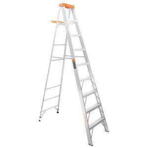 Escalera de tijera tipo ll 8 peldaños y bandeja Truper