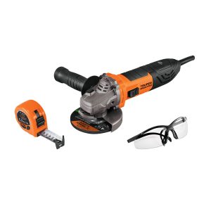 Combo Pulidora 4-1/2" 850 W lentes de seguridad y flexómetro