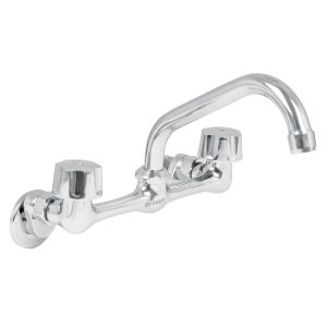 Mezcladora inox 8" para fregadero conexiones de pared