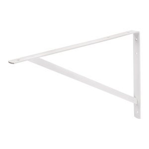 Ménsula de acero reforzada blanca 33 x 50 cm