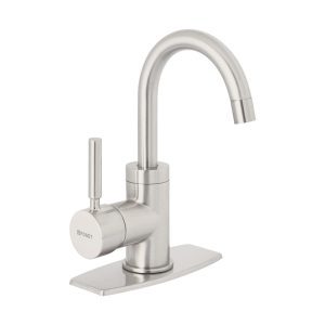 Monomando corto para lavabo satín