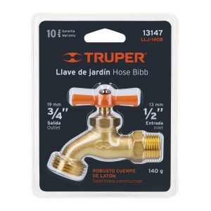 Chorro latón de 1/2" en blister Truper