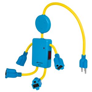 Multicontacto 16 AWG figura de niño con 4 entradas Volteck