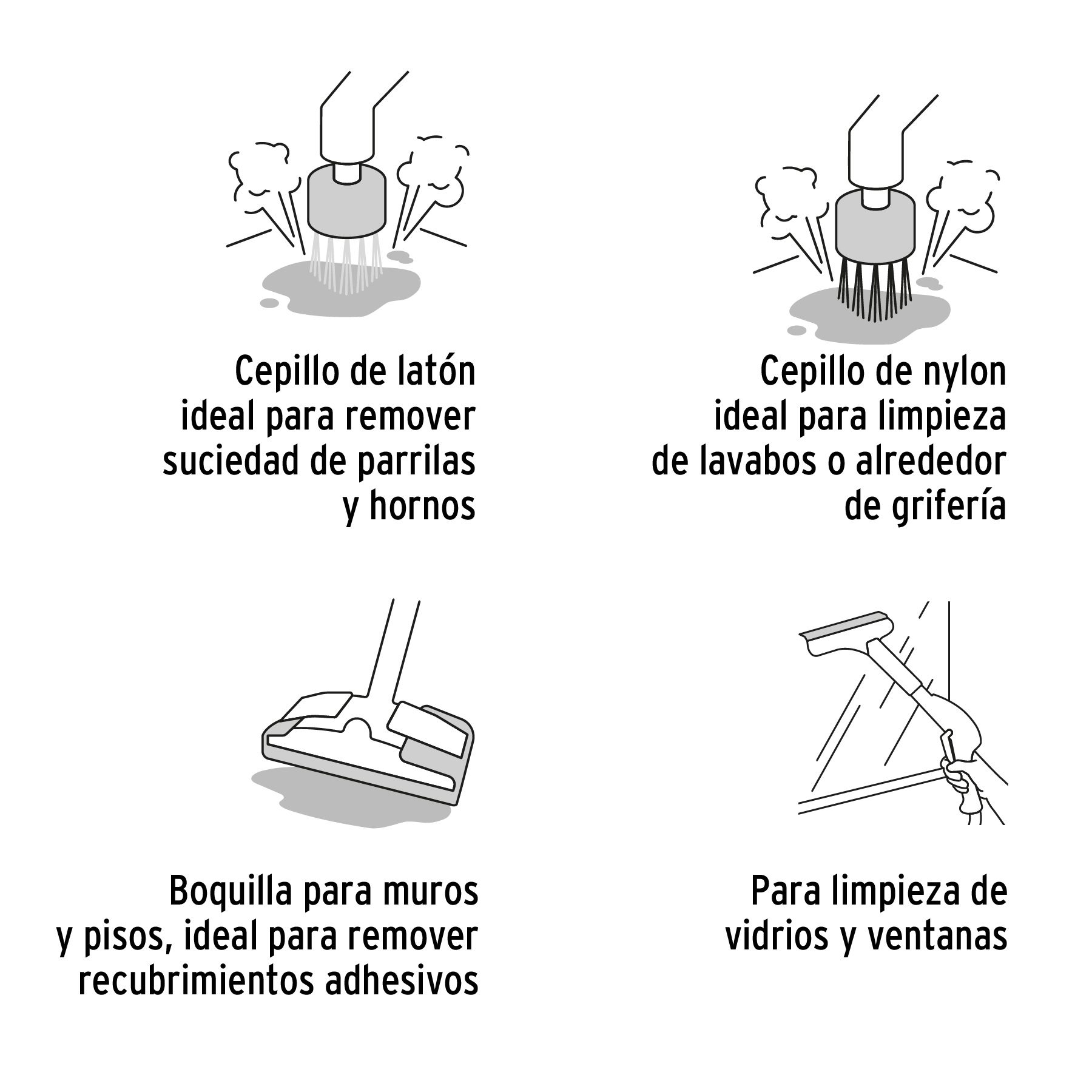 Limpiador a vapor 1800W Truper - Imagen 5