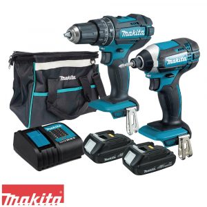 BARRENO Y ATORNILLADOR MAKITA DUO DTD152/DHP482/BL1815-DC18SD DE 18 VOLTIOS