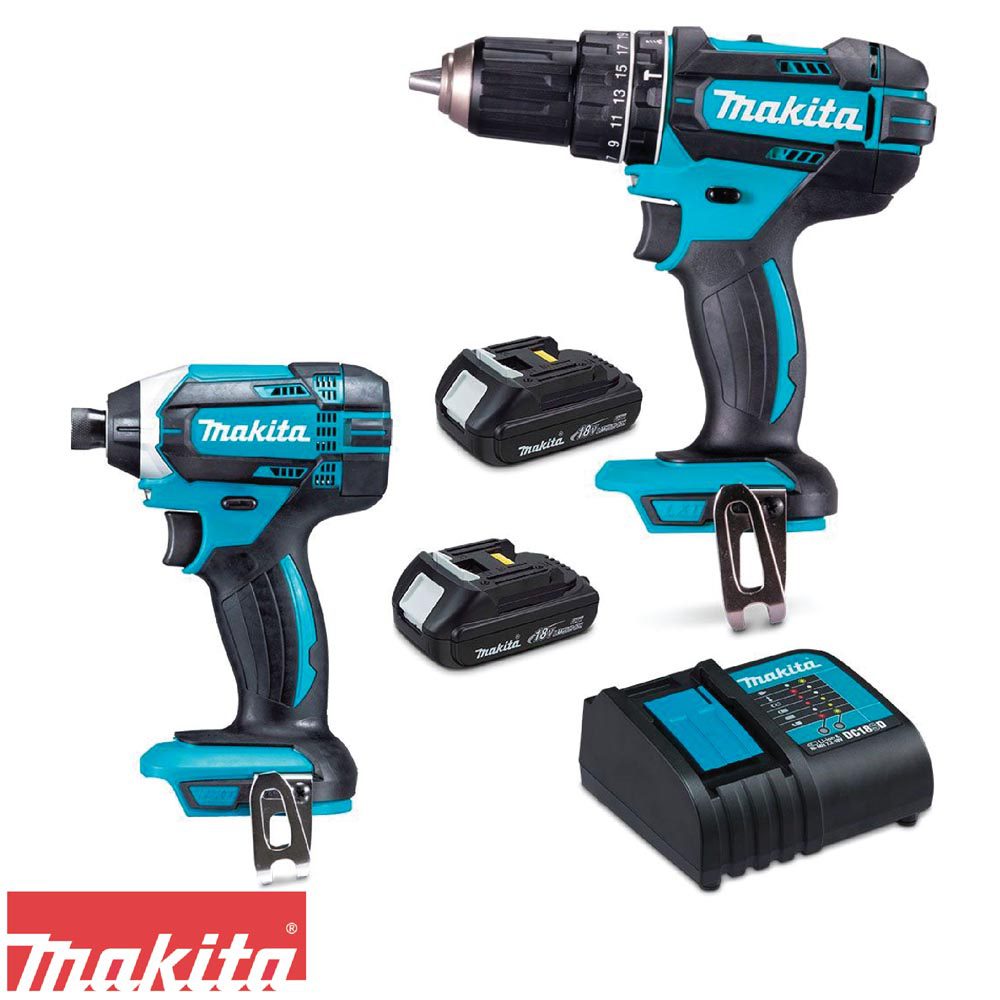 BARRENO Y ATORNILLADOR MAKITA DUO DTD152/DHP482/BL1815-DC18SD DE 18 VOLTIOS - Imagen 2
