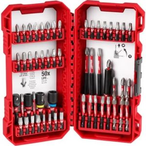 JUEGO DE PUNTAS DE DESTORNILLADOR SHOCKWAVE IMPACT DUTY 54 PIEZAS MILWAUKEE