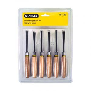 JUEGO DE 6 GUBIAS PARA TALLADO DE MADERA STANLEY