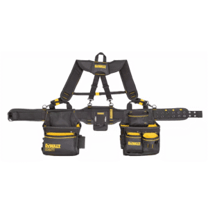 CARTUCHERA / PORTAHERRAMIENTAS CON CINTURON Y TIRANTES AJUSTABLE Y MULTIPLES COMPARTIEMIENTOS DEWALT