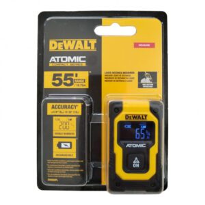 MEDIDOR METRO LASER DIGITAL DE BOLSILLO ATOMIC RANGO DE 16.75 METROS RECARGABLE DEWALT