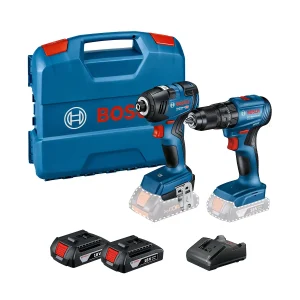 Combo de Rotomartillo GSB 185-LI + Llave impacto GDR 18V-200 con 2 Baterías y maletín Bosch