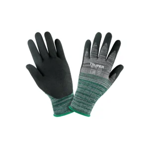 Guantes de nylon recubiertos de nitrilo arenoso M Truper