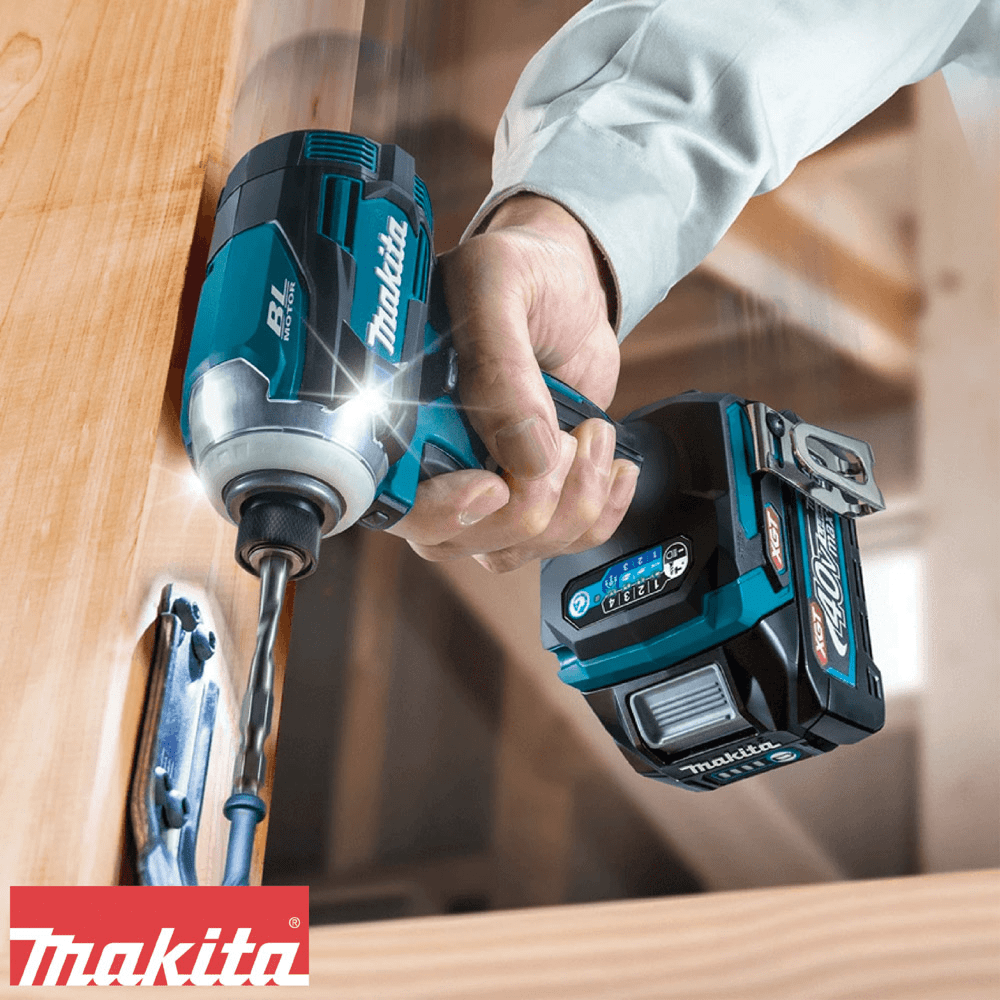 Atornillador de impacto inalámbrico Makita XGT 40V 1/4" cargador 2 bot. 2.5A Makita - Imagen 2