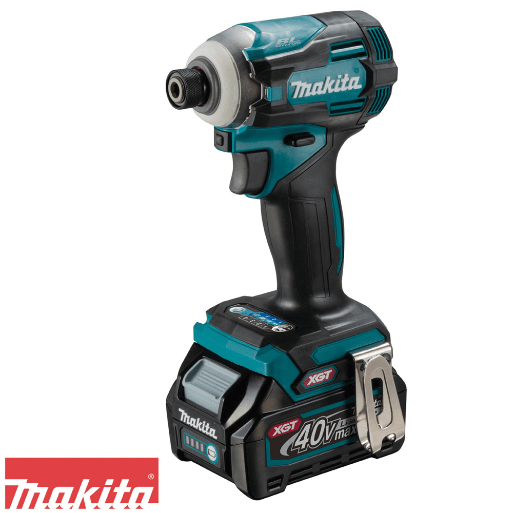 Atornillador de impacto inalámbrico Makita XGT 40V 1/4" cargador 2 bot. 2.5A Makita - Imagen 3