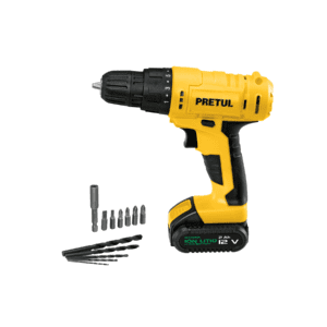 BARRENO INALAMBRICO DE 3/8Pulgadas 12 V PRETUL