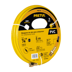 Manguera de PVC para compresor 5 m x 1/4 Pretul