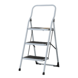 Escalera tubular plegable 3 peldaños Pretul