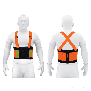 Faja lumbar naranja con cintas de alta visibilidad G TRUPER