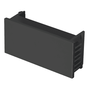 TAPON CIEGO 1 MODULO LINEA ESPAÑOLA NEGRO Volteck