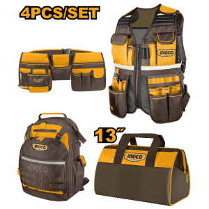 COMBO LIMITADO 4PZS MOCHILAS MALETIN Y BOLSAS DE HERRAMIENTA INGCO