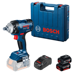 18V LLAVE DE IMPACTO RAIZ DE 1/2 GDS 18V-400NM HD + KIT 2BAT 4.0AH & BRUSHLESS Bosch