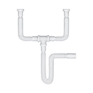 Céspol flexible doble para fregadero polipropileno 1-1/2" Foset