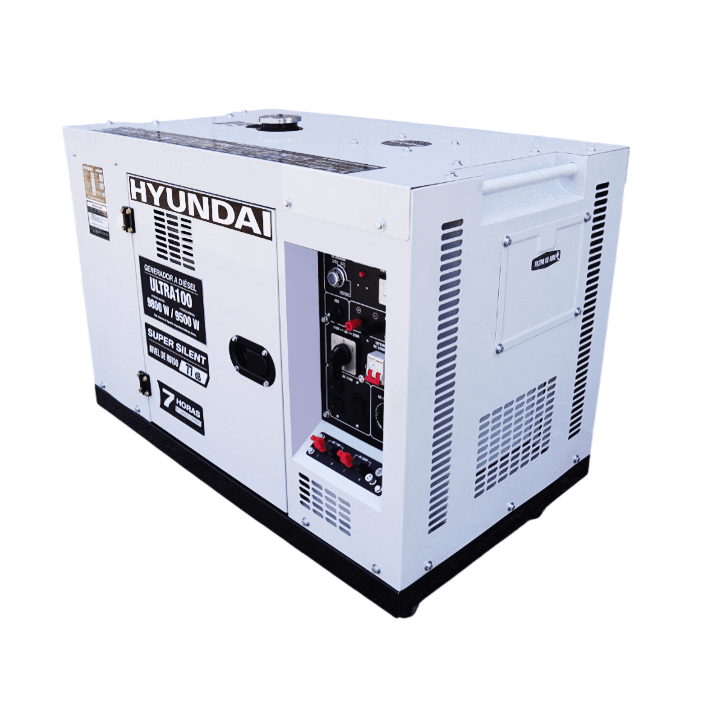 GENERADOR SILENCIOSO HYUNDAI C/MOT 17HP POTEN MAX 9.8 KW 110V/220V