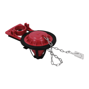 Sapo 2" para WC silicona rojo cadena inox FOSET