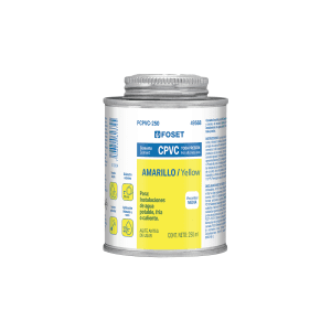 Cemento p/CPVC amarillo toda presión lata 250ml FOSET