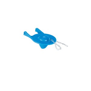 SAPO DE 3' DE PVC PARA WC AZUL CON CADENA PLASTICA FOSET