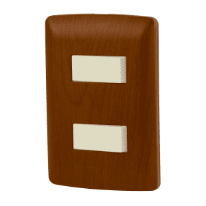 Placa armada 1 interruptor 1 escalera madera línea Italiana Volteck